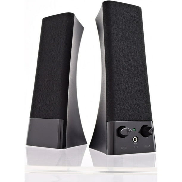 V7 USB Powered Stereo Speakers for Notebook and Desktop with Volume