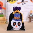 thumbnail image 2 of Inteprter Bolsa de dulces de Halloween para el hogar, bolsas con cordón de vacaciones interesantes, paquete de soportes para regalos, accesorios para Kits de decoración para fiestas Bruja naranja Inteprter HA068065-01, 2 of 6