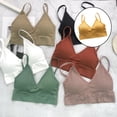 thumbnail image 4 of para mujer sin costuras es acolchados para mujer Tops con correa elástica s Chaleco en Amarillo Soledad Chaleco Bralette para mujer, 4 of 8