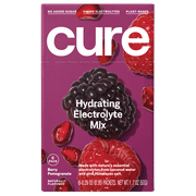Cure Hydration Electrolyte Powder Drink Mix, Berry Pomegranate, 6 Packets