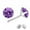 Purple, variant on Riforla Classic Sterling Silver Stud Earrings, Hypoallergenic Earrings Womens Jewelry Black