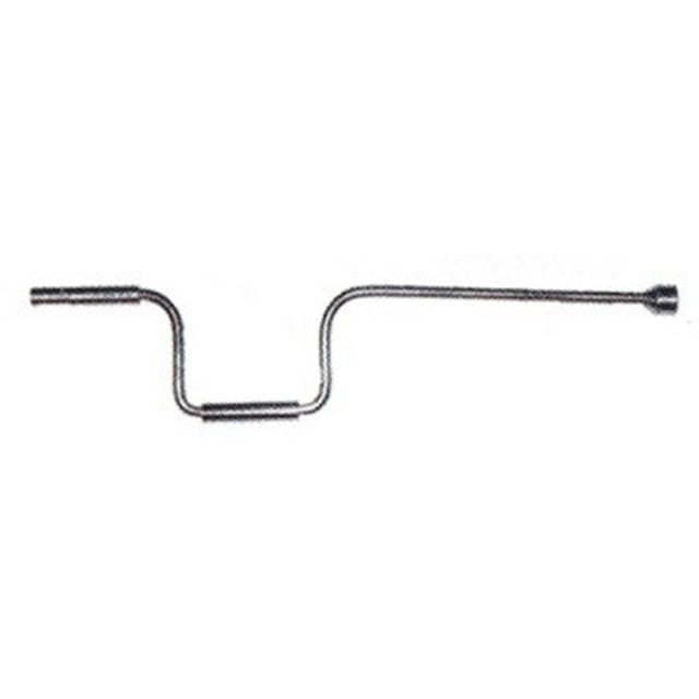 BAL; BAL Support de Cric Stabilisateur de Remorque RV Manivelle 20032 pour Utilisation avec Support de Cric Stabilisateur de Remorque Douille de Transmission Fixe 3/4 Pouce; Poignée Rotative Chromée; Chromé; Argent; Acier