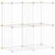 thumbnail image 1 of Estantes de almacenamiento de rejilla de alambre de 4 cubos, cubos apilables de 14 x 14 pulgadas, color blanco, 1 of 3