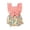 Pink, variant on Kids Toddler Baby Girls Spring Summer Floral Ruffle Dress Clothing