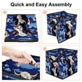 thumbnail image 4 of Cattle Foldable Cube Organizer with Handle, 10.8"x10.5"x10.6", Large Capacity Clothes Storage Containers Basket, 4 of 6