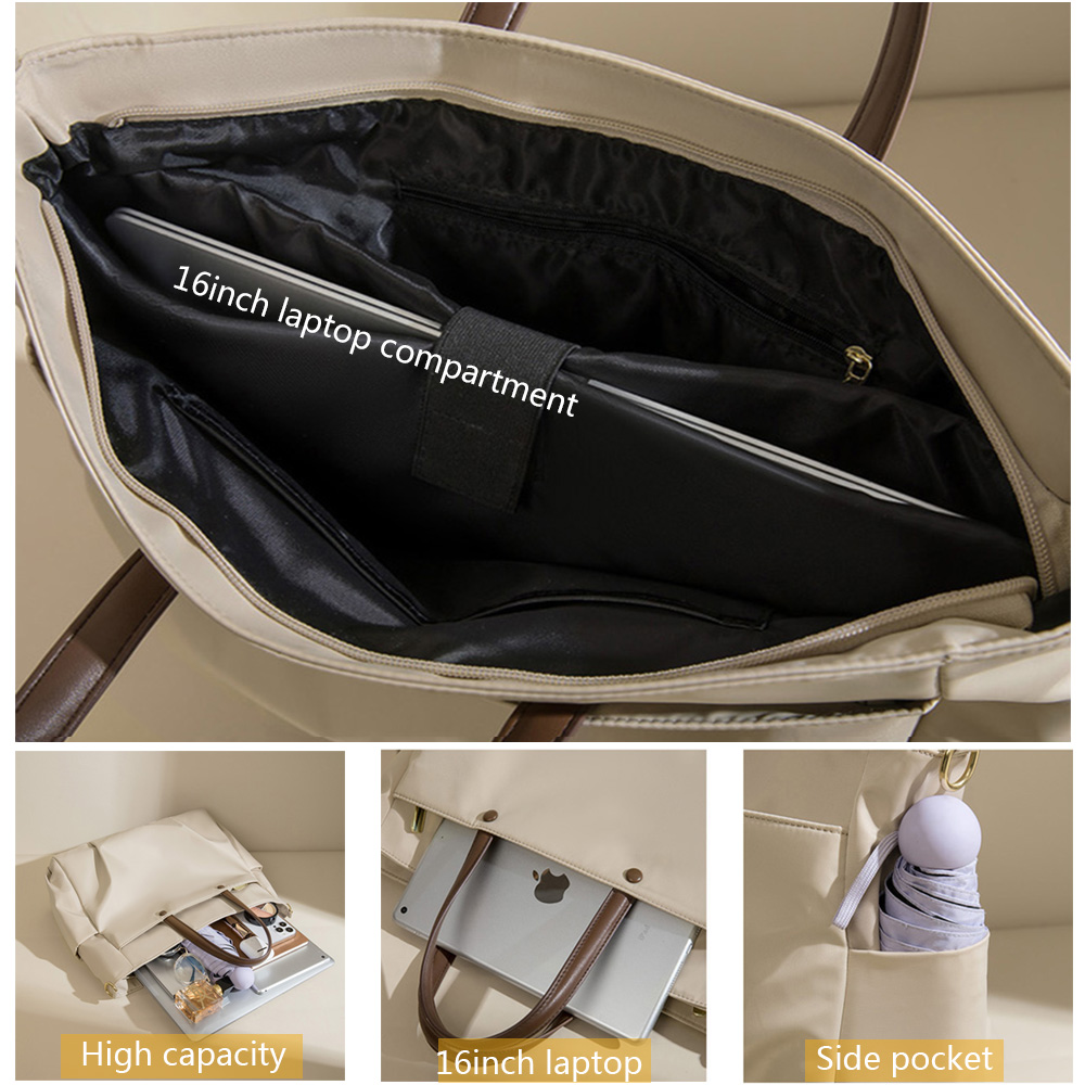 Professional Women Shoulder Bag Business Laptop Messenger Bag For Work Durable Nylon Material Water Resistant Computer Bag for Commuters