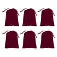 thumbnail image 1 of Uxcell 6 Pcs Bolsas de Terciopelo con Cuerda, 10 x 8 Pulgadas Grandes Bolsas de Regalo de Tela de Terciopelo, 1 of 6