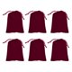 thumbnail image 1 of Uxcell 6 Pcs Bolsas de Terciopelo con Cuerda, 10 x 8 Pulgadas Grandes Bolsas de Regalo de Tela de Terciopelo, 1 of 6