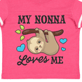 thumbnail image 4 of Inktastic My Nonna Loves Me with Sloth and Hearts Boys or Girls Toddler T-Shirt, 4 of 5