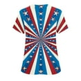 thumbnail image 4 of American Flag Scrub Tops,Cadancy Plus Size Nurse Uniforms for Women Clearance,Loose Fit Short Sleeve Tees Color Blouses Casual,Red Shirts Casual V Neck,Blusas Para Mujer Mis Pedidos Multicolor XL, 4 of 5