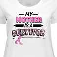 thumbnail image 4 of Inktastic My Mother is a Survivor Breast Cancer Awareness Women's Plus Size T-Shirt, 4 of 5