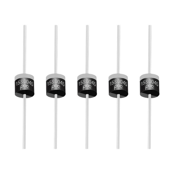 Uxcell 5Pcs 15SQ045 Schottky Rectifiers Diode, 15A 45V R-6 High Current Electronic Direct Plug-in Rectifiers Diodes