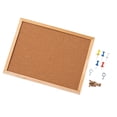 thumbnail image 1 of Tablón de anuncios de corcho, tablero de anuncios de madera con chinchetas, bricolaje, cocina 30x40cm, 1 of 7