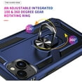 thumbnail image 3 of 15 Plus Phone Case for iPhone 15 Plus Case,with Kickstand,[Military-Grade Protective Case],Scratch-Resistant Back Cover,15Plus Case Blue, 3 of 12