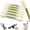 Green, variant on Giant Qtip Cat Toy, 6 Pack Interactive Giant Q Tip Cat Toy for Indoor Boredom, Cotton Swab Cat Toy