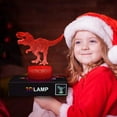 thumbnail image 7 of MesaSe Dinosaur Toys, 16 Colors Children 3D Illusion Bedside Lamp Remote Control T Rex Night Light Table Lamp for Kids 2-12 Year Old Boys Birthday Gifts, Home Decorations, 7 of 7