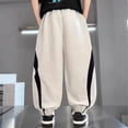 thumbnail image 4 of Bixock Sweatpants for Boys High Waist Straight Leg with Side Pockets Kids Solid Color Loose Casual Joggers Comfortable Workout Activewear Boys Clothings Size 14-15Years, 4 of 5