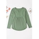 thumbnail image 1 of ABPHQTO Blusa de manga larga con botones y empalme para mujer, 1 of 5
