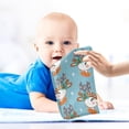 thumbnail image 4 of Coolnut 3 PCS Christmas Deers Snowflakes Baby Muslin Washcloths, Cute Face Towel Burp Cloths Ultra Soft Absorbent Cotton Bath Wipes Towels for Newborn Boys Girls, 4 of 6