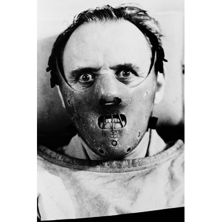 Anthony Hopkins In The Silence Of The Lambs as Hannibal with face mask on 24X36 Poster