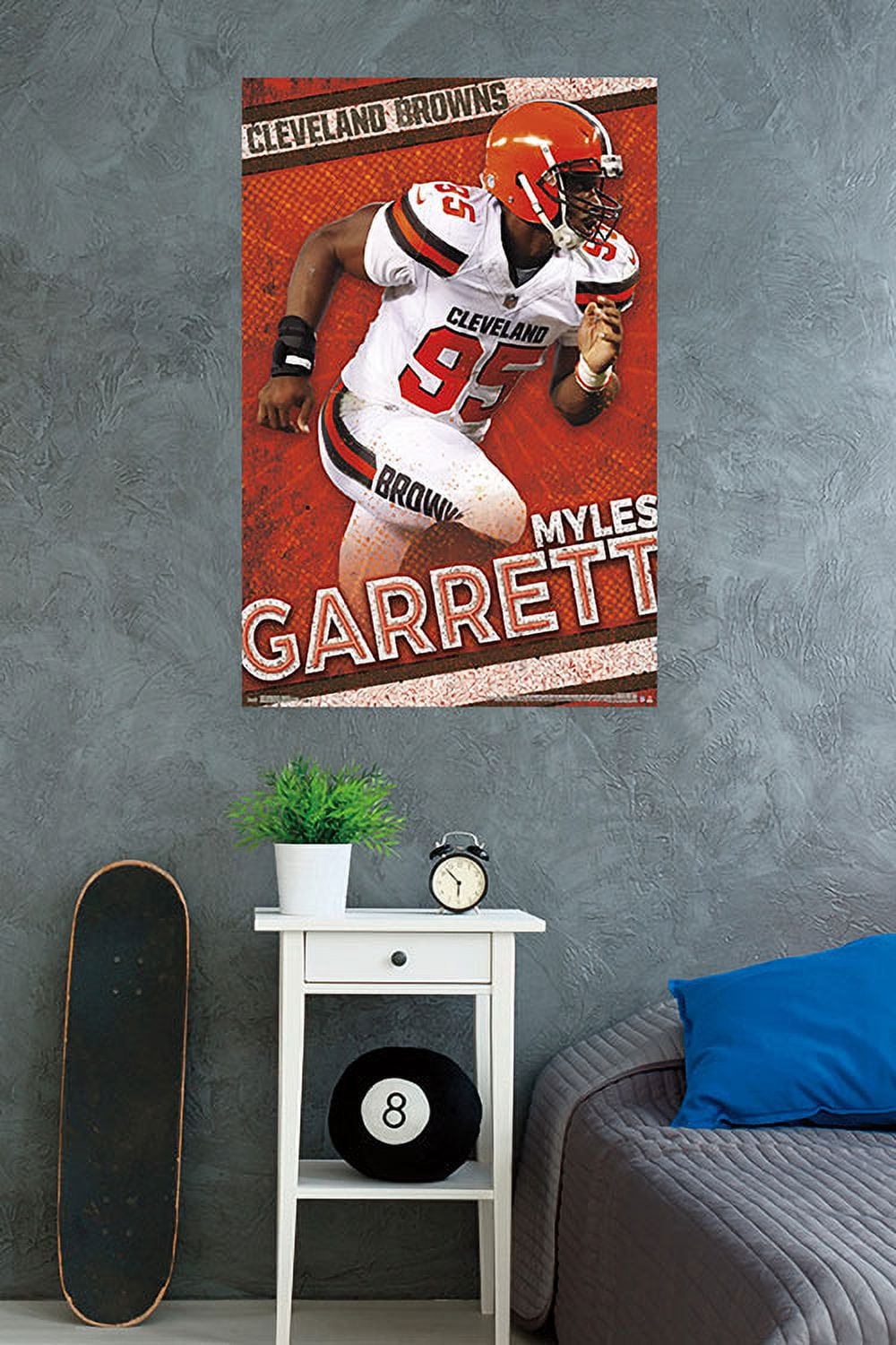 Cleveland Browns Myles Garrett 85 Poster For Fans poster canvas in