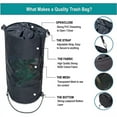 thumbnail image 3 of Eigraketly Bolsa de basura negra, fácil de eficiente, para el hogar y la oficina, elegante bolsa de basura de poliéster para bote, bote de Deportes acuáticos, 3 of 6
