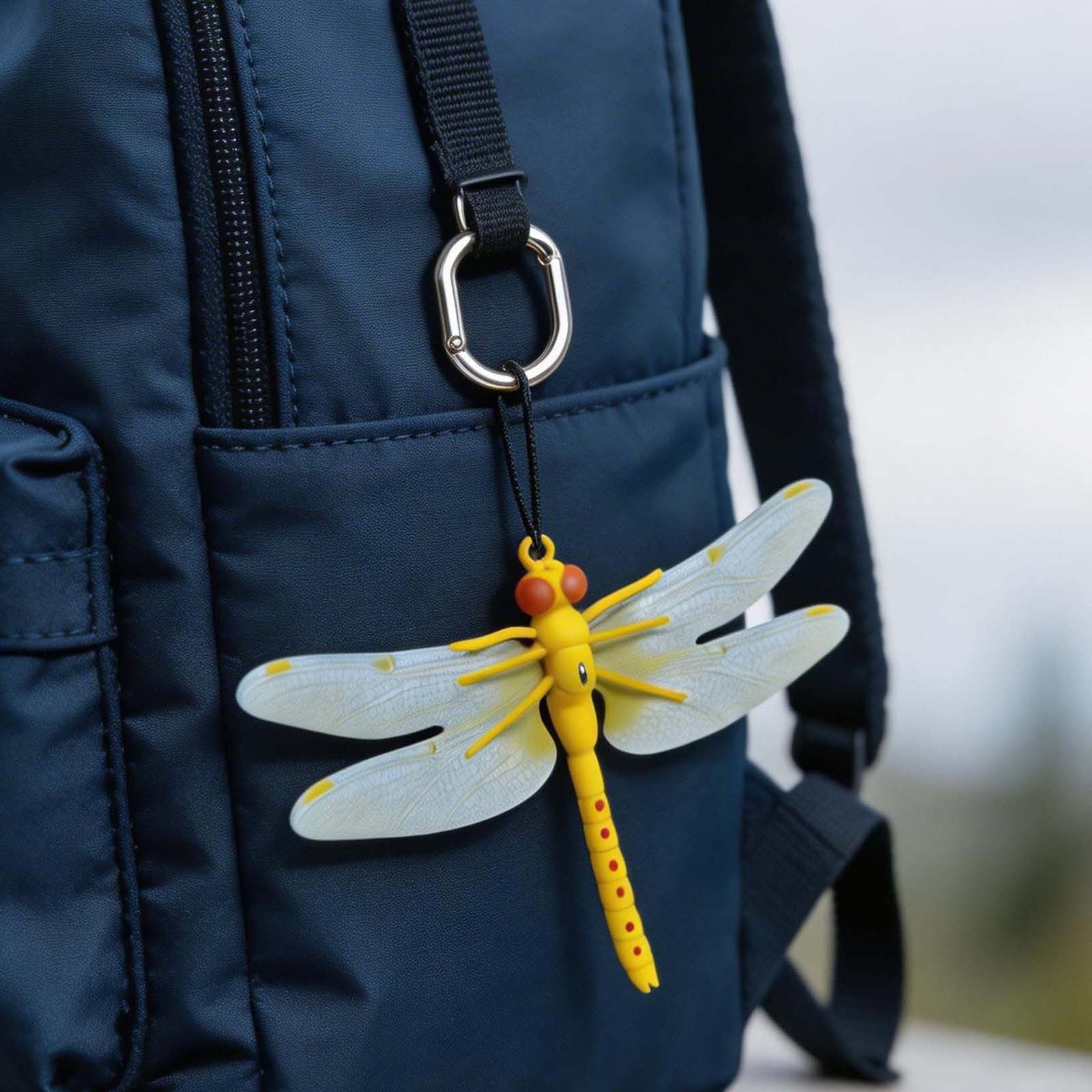 Indoor & Outdoor Fake Dragonfly Clip,Dragonfly Clip Bug Repellent, 3D Dragon Fly Garden Stakes & Hat Simulation Decor, Garden Bird and Fly Scare Devices
