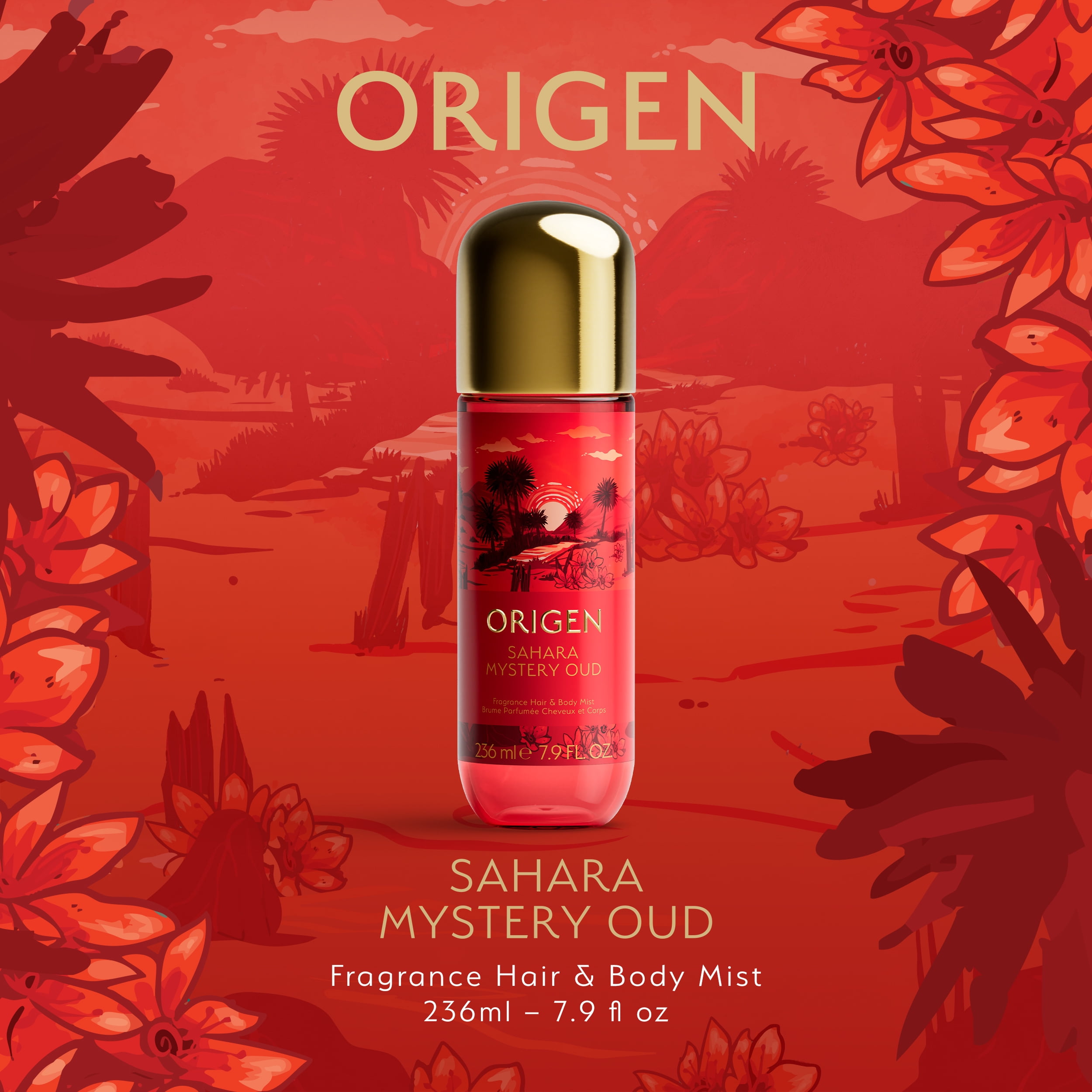 Origen Sahara Mystery Oud, Hair and Body Mist, 236ml (7.9oz)