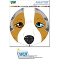 thumbnail image 1 of Australian Shepherd Face - Aussie Close up Pet Dog Circle SLAP-STICKZ(TM) Premium Sticker, 1 of 1