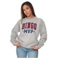 thumbnail image 4 of Funny Bingo Grandma Grandmother Gigi Unisex Plus Fleece Graphic Sweatshirt Brisco Brands 2X, 4 of 5