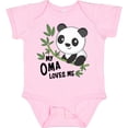thumbnail image 3 of Inktastic My Oma Loves Me- cute panda Boys or Girls Baby Bodysuit, 3 of 5