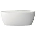 thumbnail image 2 of Luna 67 Inch Acrylic Double Ended Freestanding Tub - No Faucet Drillings, 2 of 2