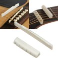 thumbnail image 4 of Natural Bone Bridge Saddle 72mm End Nut 43mm Part Slotted for Acoustic Guitar, 4 of 8
