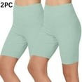 thumbnail image 2 of ABATAB 2PC Yoga Shorts for Women Soft Workout Shorts High Waist Biker Gym Stretch Running Shorts, 2 of 6