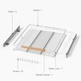 thumbnail image 4 of Expandable Pull Out Cabinet Organizer Slide Out Drawers for Kitchen Cabinets .~.&#W x .&#&#D Pull Out Drawers for Kitchen Cabinets, 4 of 9