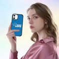 thumbnail image 4 of Apple iPhone 12 (6.1) - NFL Licensed Detroit Lions Team Logo on Blue Textured Dual Layer Case, 4 of 5