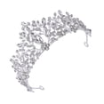 thumbnail image 2 of Miangastore Crown Tiara Zinc Alloy Rhinestone 1Pcs 5.9X5.9X2.8In, 2 of 9