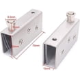 thumbnail image 5 of 2 Pack Cabinet Door Pivot Hinge Top and Bottom Mount Large Glass Door Latch, 5 of 5