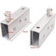 thumbnail image 5 of Paquete de 2 bisagras pivotantes para puerta de gabinete, montaje superior e inferior, pestillo de puerta de vidrio grande, 5 of 5