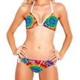 thumbnail image 2 of tie dye138 Detachable Sponge Adjustable Strap Bikini Set Two-Pack, Beach & Pool Scenes, Bikinis Swim Suits, 2 of 6