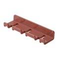 thumbnail image 1 of Colgador de enchufe sin perforaciones Soporte de baño para cepillo de dientes montado en la pared (rojo), 1 of 6