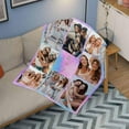 thumbnail image 3 of Custom Blanket with Photo Texts Personalized Blankets and Throws Customized Happy Birthday Gifts for Women Men Dad Mom Wife Husband Grandma Grandpa Sister Daughter Son Best Friend Blankets, 3 of 5