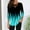 Green, variant on Womens Long Sleeve Blouses Gradient Printed Tops 2025 Basic V-Neck Tee Fall Casual Fashion Y2K Shirts
