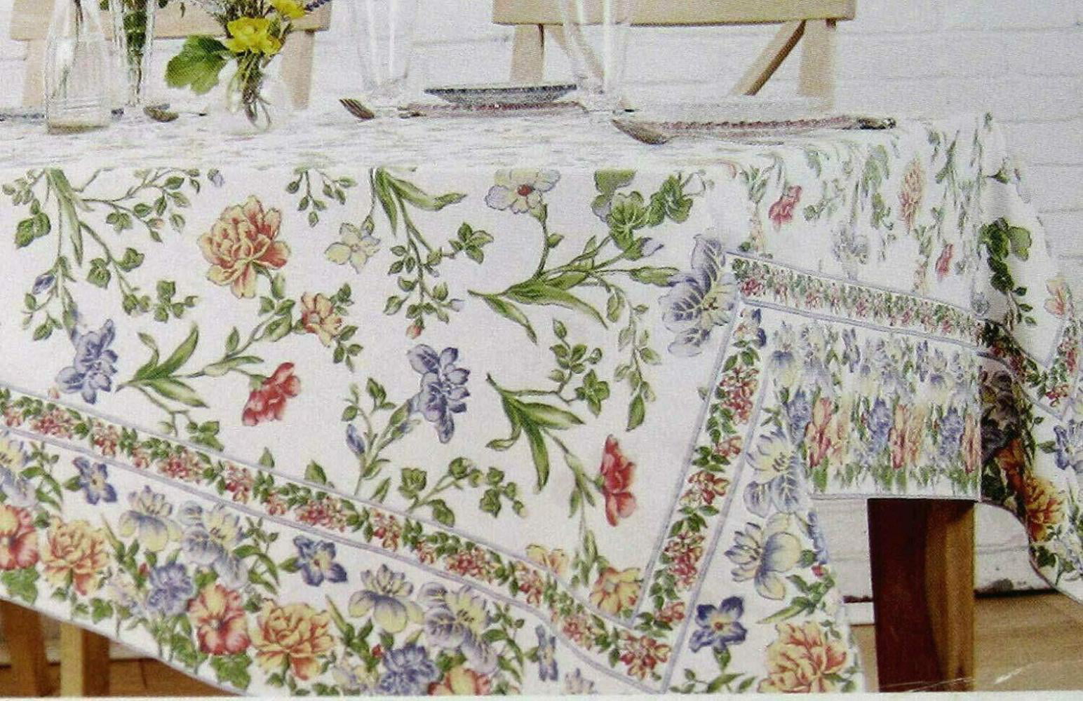 April Cornell Watercolor Tablecloth 54x54, Wine Country