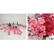 thumbnail image 4 of Xiao Hua 3 flores artificiales de flor de durazno, flores artificiales para decoración de bodas, 4 of 5