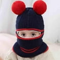 thumbnail image 6 of Neck Warmer Toddler Neckerchief Hooded Scarf Boys Girls Hats Baby Warm Face Ear for, 6 of 20