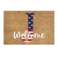 thumbnail image 3 of CoreLiving Coir Door Mat Patriotic Red White Blue Vintage American Flag Design Non-Slip Outdoor Entrance Welcome Rug for 4th of July Veterans Memorial Day Home Decor 20 x 32 Inch, 3 of 7