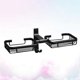 thumbnail image 2 of Creative Aviation Aluminum Soap Dish Wall Mount Double Sides Drain Rack Sponge Kitchen Bathroom Shelf, 2 of 3
