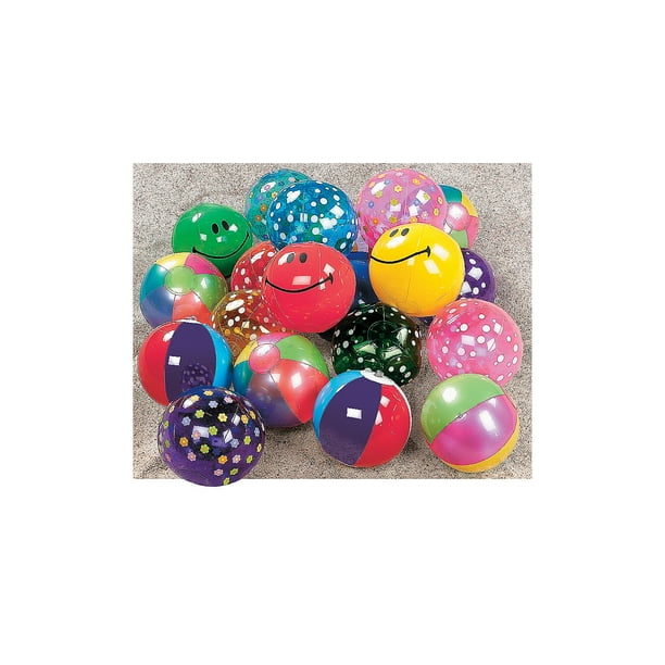 Mini Beach Ball Assortment (25Pc) Toys 25 Pieces
