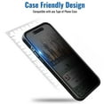 thumbnail image 5 of 3 Pack Privacy Screen Protector Compatible with iPhone 13, 9H Anti Spy Private Tempered Glass Film, Anti-Scratch, Case Friendly, Easy Installation, Bubble Free, 5 of 6